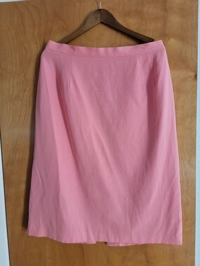 Vintage Joan Leslie Pink Midi  Skirt Size 18